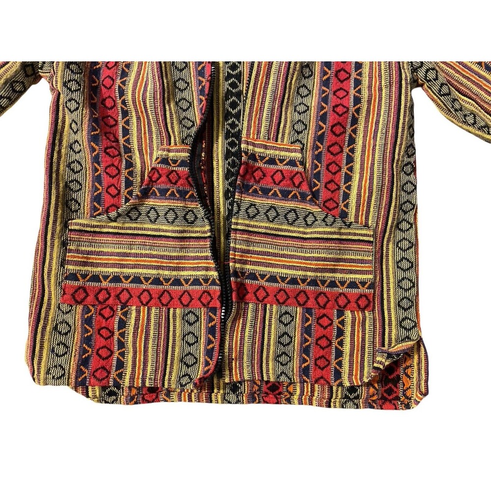 Sunshine Joy Est 2002 Woman Hoodie Size S Multicolor Stripe Y2K Hippie Bohemian - Picture 5 of 7